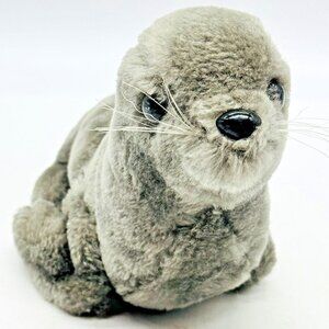 Dakin Gray Seal Plush 6 inch‎ Vintage 1976 Stuffed Animal